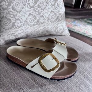 Birkenstock Madrid Big Buckle High Shine Butter Sandal
